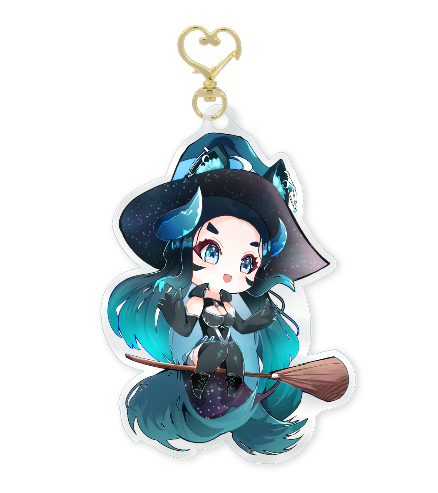 Project Demipact – Kitsu Moonvale – VTuber Keychain Charm【Official】